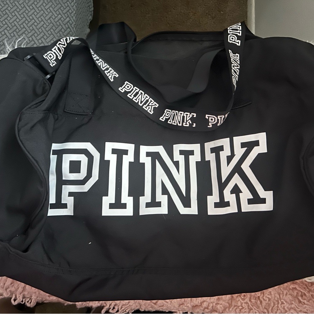 Black PINK Duffel Bag
